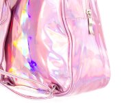 i-Brands 81208  trendiger Damen Mini-Rucksack Metallic Rose