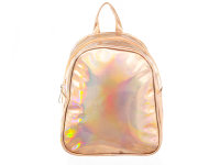 i-Brands trendiger Mini-Rucksack Metallic Rosegold