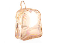 i-Brands trendiger Mini-Rucksack Metallic Rosegold