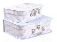 Nostalgie Deko- Koffer 2-tlg.Set Vintage Design für Lieblingsstücke