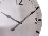 Uhr im Industrie-Look Wanduhr aus Metall grau