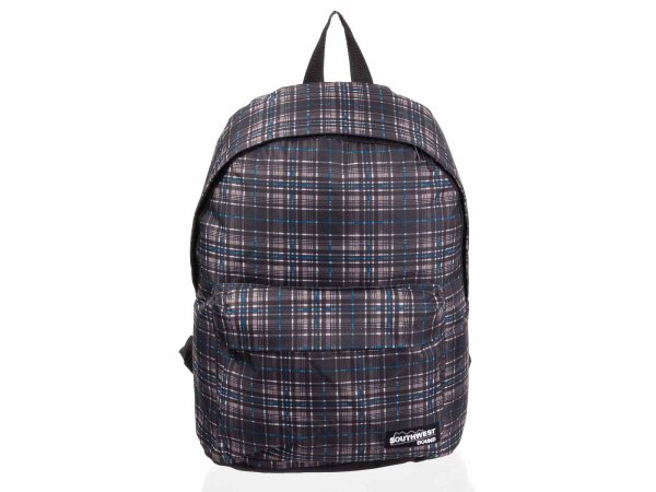 BestWay Rucksack Southwest Bound Karo sz/weiss