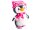 Pinguin mit rosa Mütze und Schal klein