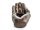 Windlicht ca 18 cmTeekerzenhalter flache Hand bronze