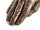 Windlicht ca 18 cmTeekerzenhalter flache Hand bronze