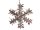 Deko Holzstern mit Kunst-Schnee