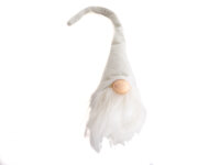 Christbaumschmuck Wichtelkopf LED weiss