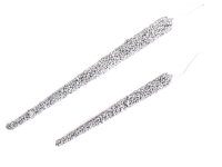 Cepewa Deko Eiszapfen Silber glitzer Zapfen...