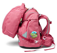 ergobag pack Schulranzen - Eco Hero Edition - Set 6-tlg. 20 Liter Lamas in Bärjamas