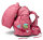 ergobag pack Schulranzen - Eco Hero Edition - Set 6-tlg. 20 Liter Lamas in Bärjamas