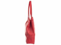 Lavorazione Articianale Shopper Beutel aus Leder groß rot