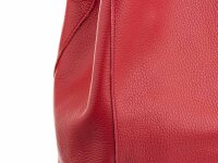 Lavorazione Articianale Shopper Beutel aus Leder groß rot