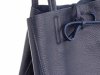 Lavorazione Articianale Shopper Beutel aus Leder groß dunkelblau