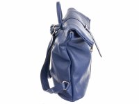 Vera Pelle Rucksack Daypack Echtleder aus Italien dunkelblau