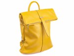 Vera Pelle Rucksack Daypack Echtleder aus Italien gelb