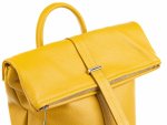 Vera Pelle Rucksack Daypack Echtleder aus Italien gelb