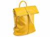Vera Pelle Rucksack Daypack Echtleder aus Italien gelb