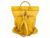 Vera Pelle Rucksack Daypack Echtleder aus Italien gelb