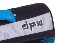 Mel-O-Design Messenger A4 Aktentasche Schultertasche ca. 14 Liter für Schule oder Büro schwarz / blau