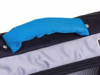 Mel-O-Design Messenger A4 Aktentasche Schultertasche ca. 14 Liter für Schule oder Büro schwarz / blau