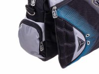 Mel-O-Design Messenger A4 Aktentasche Schultertasche ca. 14 Liter für Schule oder Büro schwarz / blau