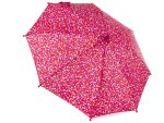 ESPRIT pinker Regenschirm mit wei&szlig;en, orangen und rosa Herzen Muster