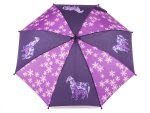 ESPRIT violett-lilaner Regenschirm mit Blumen-Muster und...