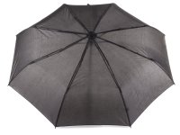 Leder Meid schwarzer Regenschirm Taschenschirm...
