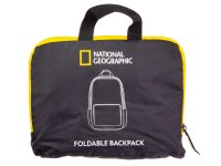 National Geographic Faltbarer Rucksack, RPET, schwarz - N14403-06