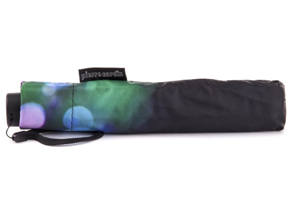 Pierre Cardin Funky Glitter Mini Regenschirm Taschenschirm Handöffner Unisex mit Klettverschluss