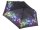 Pierre Cardin Funky Glitter Mini Regenschirm Taschenschirm Handöffner Unisex mit Klettverschluss