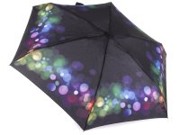Pierre Cardin Funky Glitter superkleiner mini Regenschirm Taschenschirm Hand&ouml;ffner mit Klettverschluss