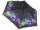 Pierre Cardin Funky Glitter superkleiner mini Regenschirm Taschenschirm Handöffner mit Klettverschluss