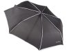 Pierre Cardin Regenschirm Taschenschirm mit Vollautomatik schwarz mit weißen Akzenten und Knopfverschluss