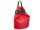 Prato Shahid Cityrucksack Rindleder black-dark red