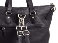 Prato Shahid Cityrucksack Rindleder black