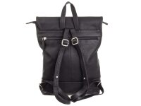 Prato LM Shahid AL9 geprägtes Rindleder Cityrucksack black