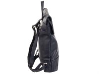 Prato LM Shahid AL9 geprägtes Rindleder Cityrucksack dark blue