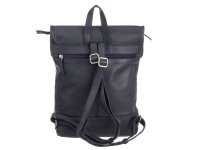 Prato LM Shahid AL9 geprägtes Rindleder Cityrucksack dark blue