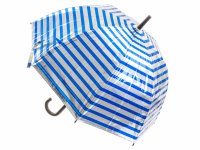 Happy Rain Long AC Domeshape Langschirm, silber-blau...