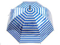 Happy Rain Long AC Domeshape Langschirm, silber-blau...