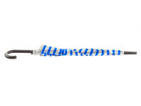 Happy Rain Long AC Domeshape Langschirm, silber-blau gestreift
