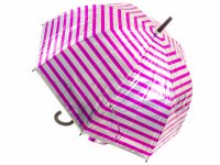 Happy Rain Long AC Domeshape Langschirm, silber-pink...