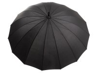 Happy Rain Essentials Golf Stockschirm, schwarz, 75/16 RH