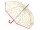 Happy Rain Long AC Regenschirm transparent mit Emojis clear-rot