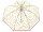 Happy Rain Long AC Regenschirm transparent mit Emojis clear-rot