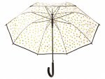 Happy Rain Long AC Regenschirm transparent mit Emojis clear-sz