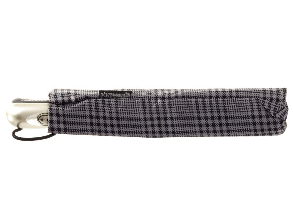 Pierre Cardin Taschenschirm, leicht, stabil, überschlagsicher, Uni+Streifen