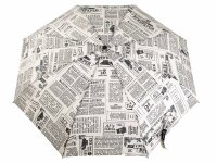 happy rain essentials Super Mini Regenschirm Taschenschirm Newspaper
