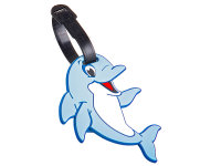 Franky Kinder-Kofferanhänger LT7 Adressanhänger Gepäckanhänger  Delphin